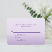 Mariage bilingue violet ombre RSVP (Debout devant)