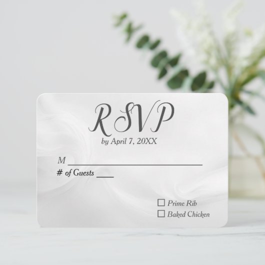 Mariage blanc Abstrait RSVP (Debout devant)
