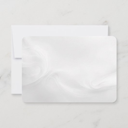 Mariage blanc Abstrait RSVP (Dos)