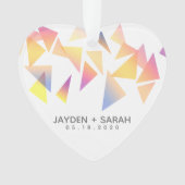 Mariage blanc Confetti multicolore Pastel (devant)