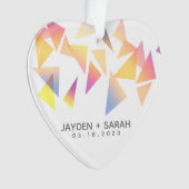 Mariage blanc Confetti multicolore Pastel (devant)