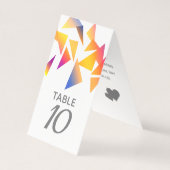 Mariage blanc Confetti multicolore Pastel (Back)