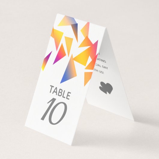 Mariage blanc Confetti multicolore Pastel (Front)