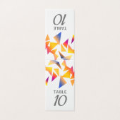 Mariage blanc Confetti multicolore Pastel (Outside Unfolded)