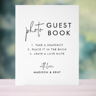 Mariage blanc du livre d'invités photo