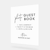 Mariage blanc du livre d'invités photo (Angle)