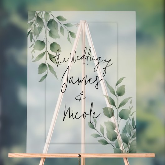 Mariage Blanc Moderne avec Feuillage Minimal (Neutre)