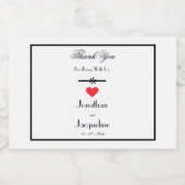 Mariage Blanc Romantique Mini Étiquette 'Merci' (Étiquettes simples)