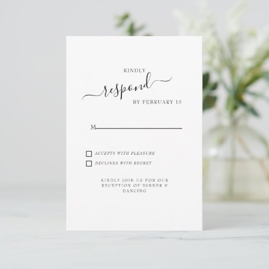 Mariage blanc Swash simple RSVP (Debout devant)