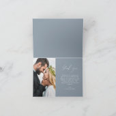 Mariage bleu Dusty Merci manuscrit (Intérieur)