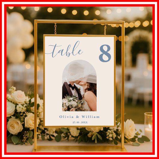 Mariage bleu Dusty Numéro de tableau