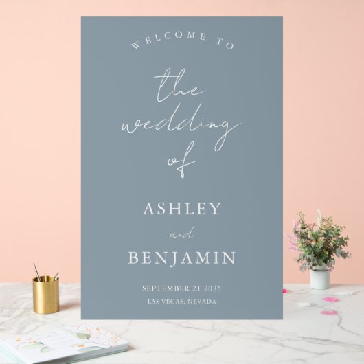 Mariage bleu foncé simple et élégant (Mariage)