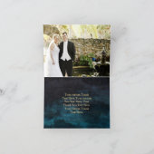 Mariage bleu marine et Merci  or (Intérieur)