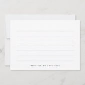 Mariage bleu marine photo Collage Merci (Dos)