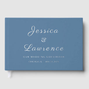 Mariage bleu nuit hiver minimaliste