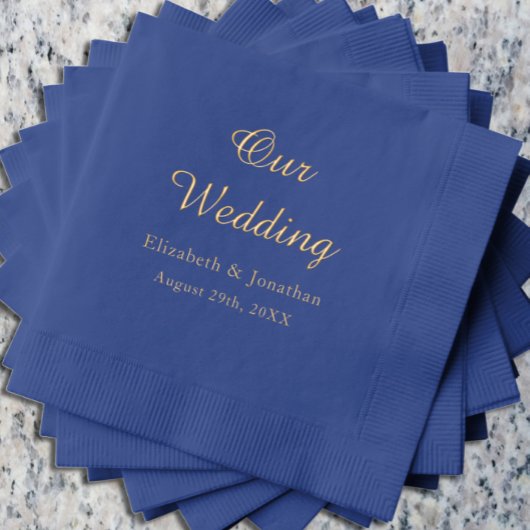 Mariage bleu opulent