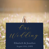 Mariage bleu opulent