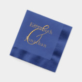 Mariage bleu opulent (Gauche)