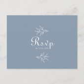 Mariage bleu poussiéreux minimum Choix de menu Rép (Devant)