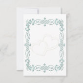 Mariage bleu RSVP (Dos)