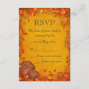 Mariage Bliss automne RSVP