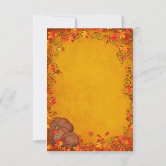 Mariage Bliss automne RSVP (Dos)