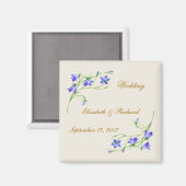 Mariage. Bluebell flowers Magnet (Recto/Verso)