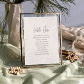 Mariage Blush Elegant Floral Numéro de table