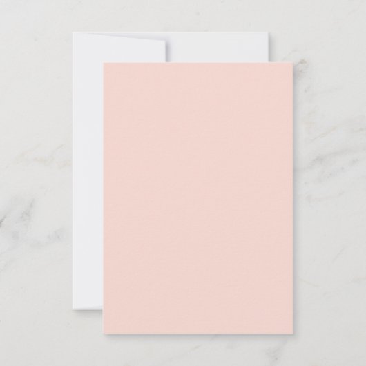 Mariage Blush simple RSVP (Dos)