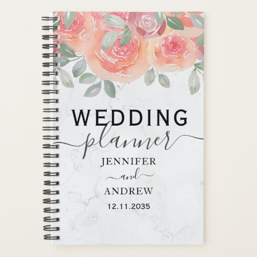 Mariage Bohème Aquarelle Orange Brûlé (Devant)
