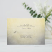 Mariage bohème rustique jaune et gris RSVP (Debout devant)