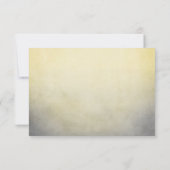 Mariage bohème rustique jaune et gris RSVP (Dos)
