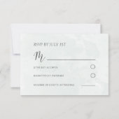 Mariage Bohème Tropical Aquarelle RSVP (Dos)