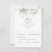 Mariage bohème verdoyant RSVP (Devant)