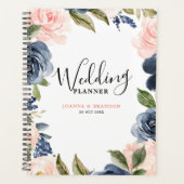 Mariage Boho bleu bleu bleu rose bleu marine (Devant)