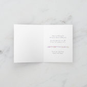 Mariage boho bridesmaid carte de remerciements (Intérieur)