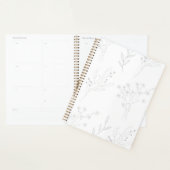 Mariage Boho Floral Argent (Devant avec enveloppe)