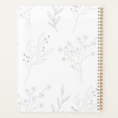 Mariage Boho Floral Argent (Dos)