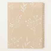 Mariage Boho Floral Blanc Beige Corner (Dos)