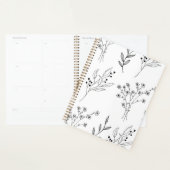 Mariage Boho Floral noir et blanc (Devant avec enveloppe)