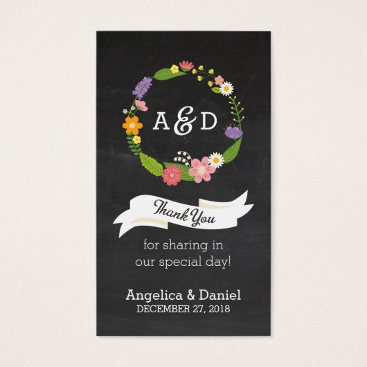 Mariage Boho Woodland Wreath (Devant)