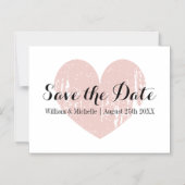 Mariage bois rustique bois de cerf faire-part de d (Recto)