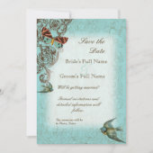 Mariage Botanica Enregistrer la date Invitation -  (Devant)