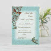 Mariage Botanica Enregistrer la date Invitation - (Debout devant)