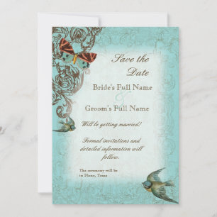 Mariage Botanica Enregistrer la date Invitation - 