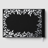 Mariage botanique de luxe en argent noir (Verso)