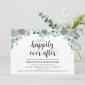 Mariage botanique du désert Carte d'invitation Bru (Debout devant)