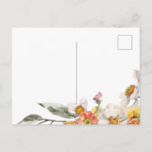 mariage botanique floral carte de remerciements (Dos)