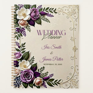 Mariage botanique floral violet doux