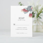 Mariage botanique minimaliste RSVP (Debout devant)